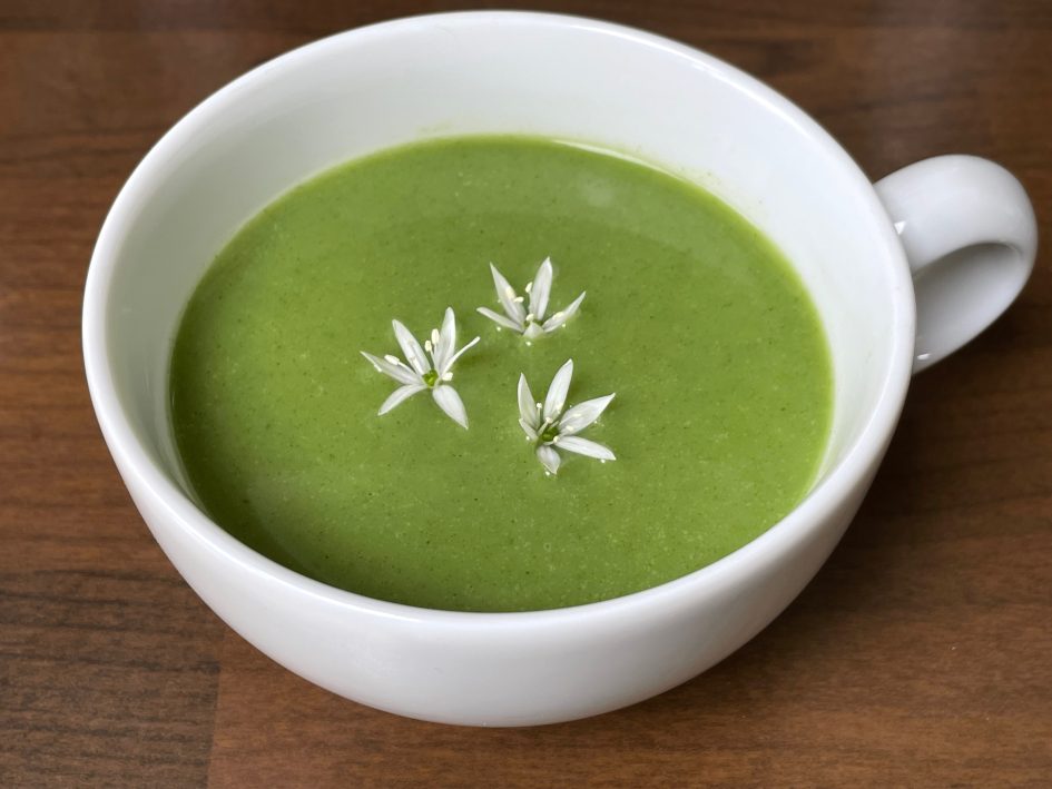 Nettle and wild garlic soup